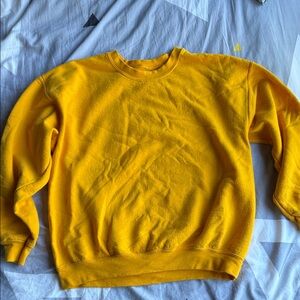 Bold Yellow Crewneck Sweatshirt